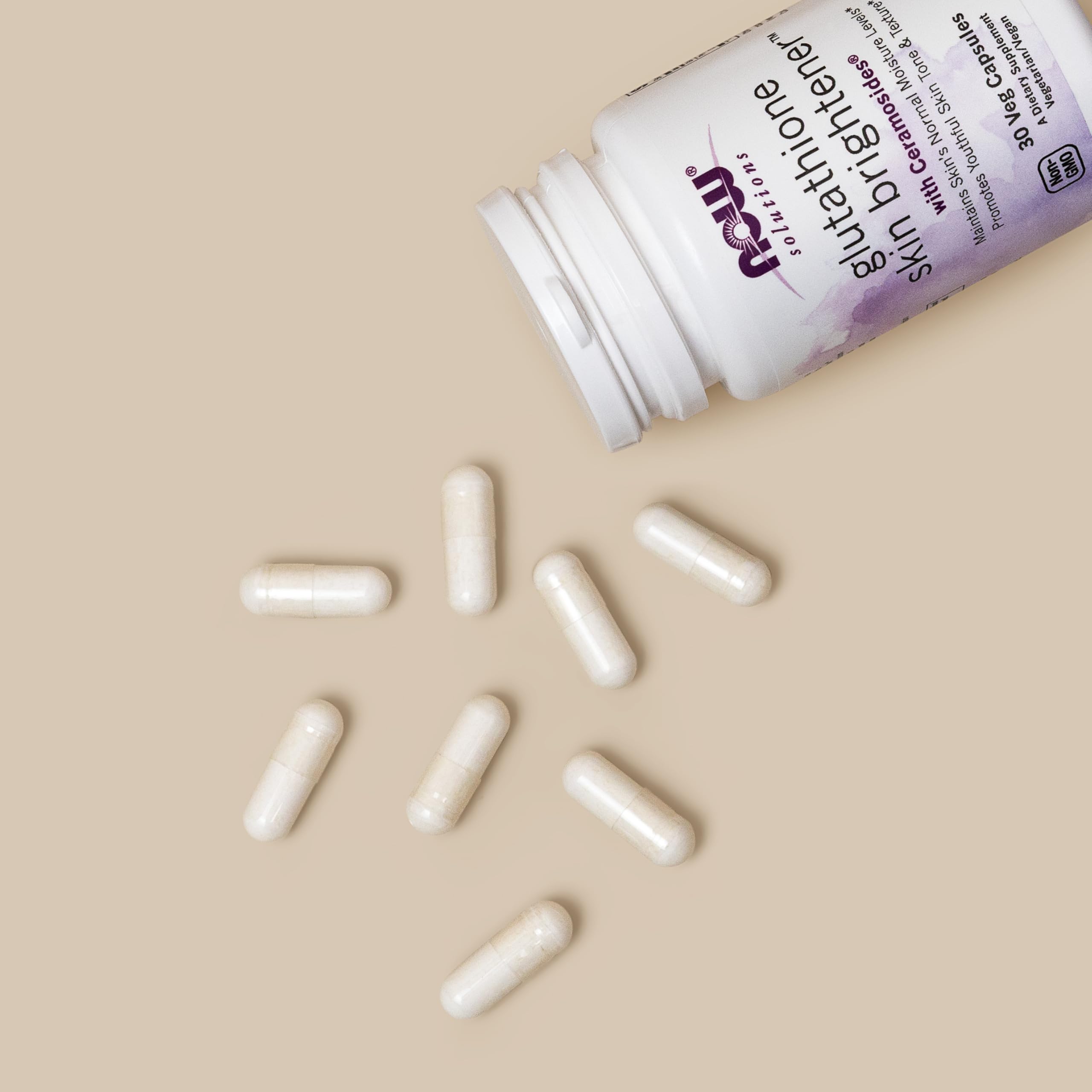 NOW Foods Glutathione Skin Brightener routine-beaute: complément quotidien favorable à l'éclat.