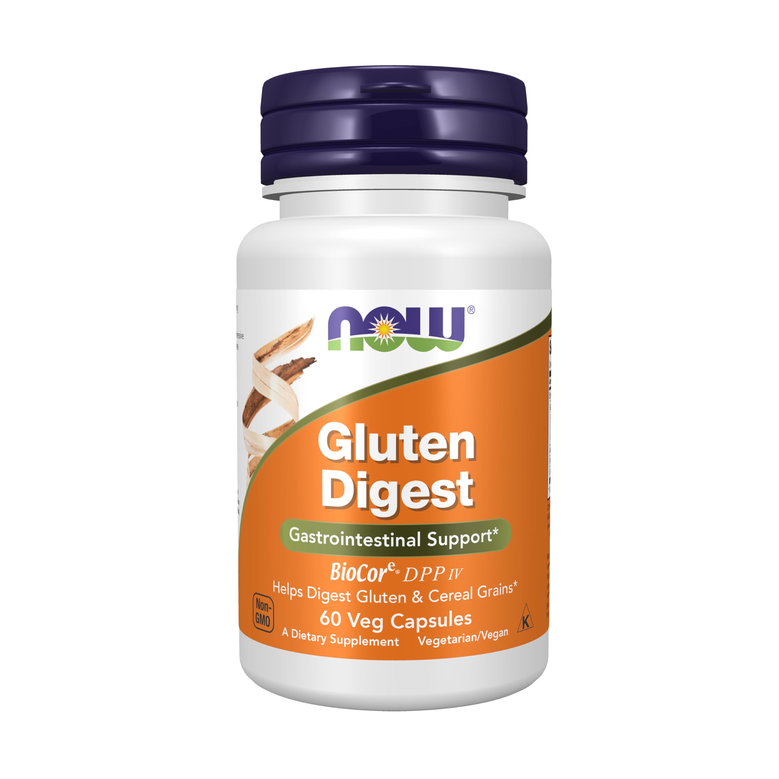 NOW Foods Gluten Digest – bouteille de gélules, soutien digestif pendant les repas