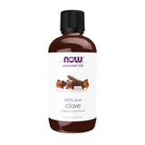 NOW Foods huile essentielle girofle, distillation à vapeur pour une aromathérapie naturelle et équilibrante.