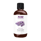 NOW Foods huile lavande – bouteille 4oz, parfum apaisant et pur.