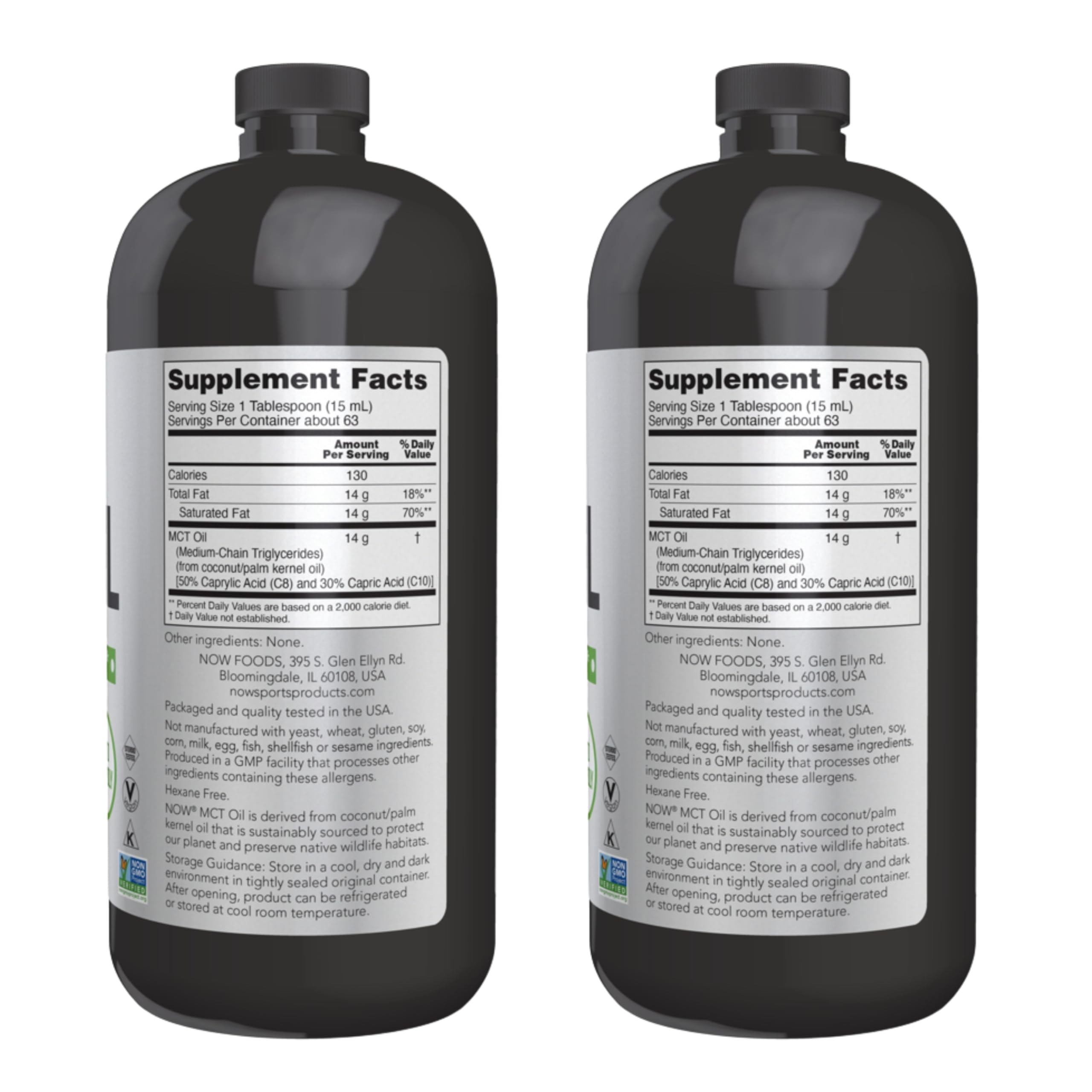 NOW Foods MCT huile sans parfum — parfaite en vinaigrettes et sauces