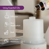 NOW Foods huile menthe utilisée avec diffuseur en aromathérapie