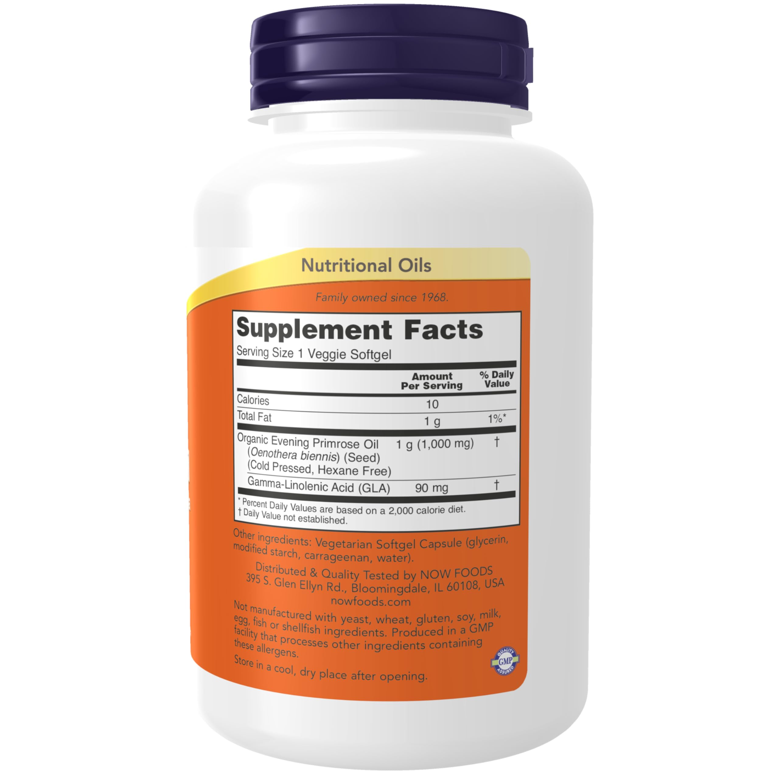 NOW Foods Onagre 1000 mg – pressée à froid, meilleure biodisponibilité.