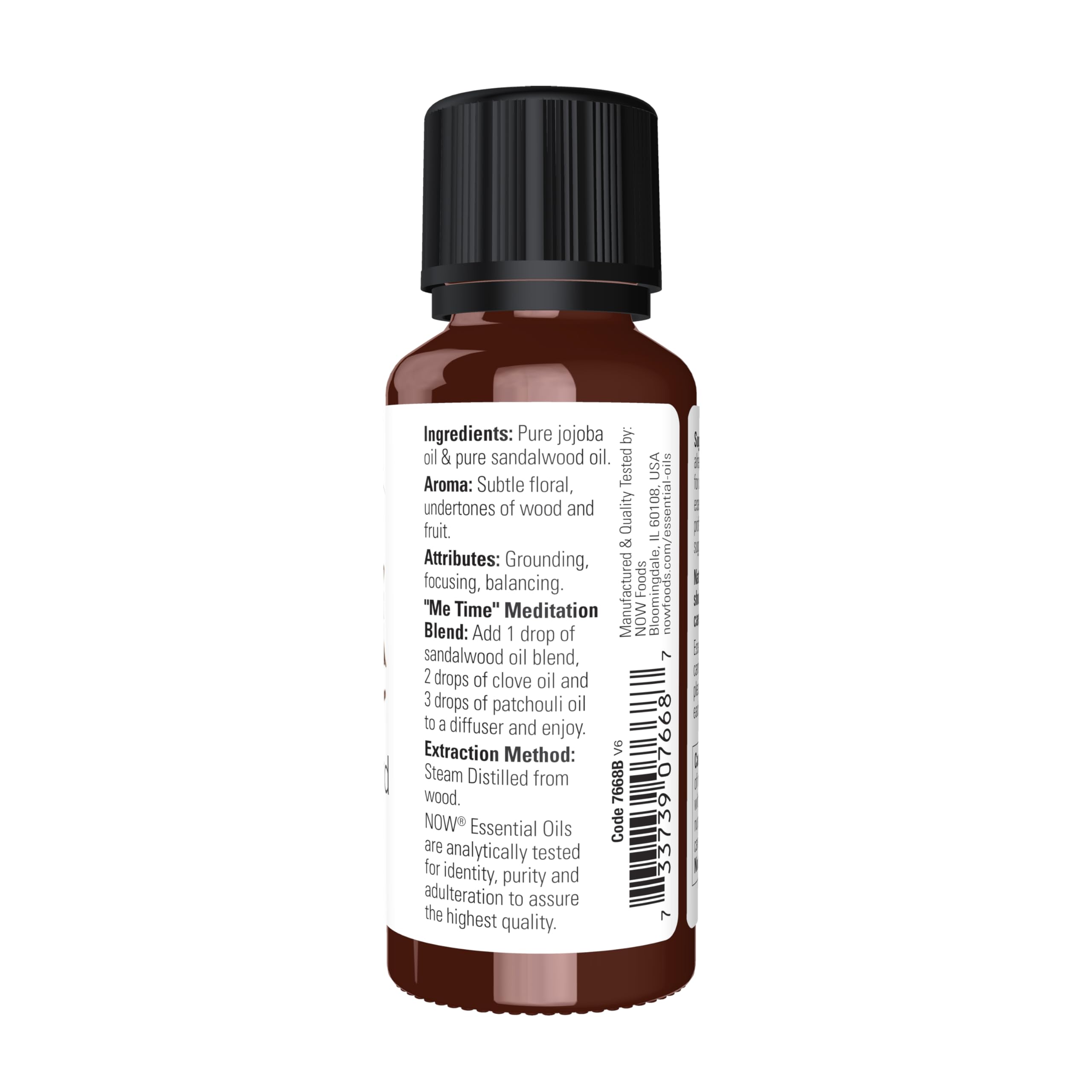 NOW Foods huile santal diffuseur-aromatherapie: diffusion douce pour ambiance calme et concentrée.