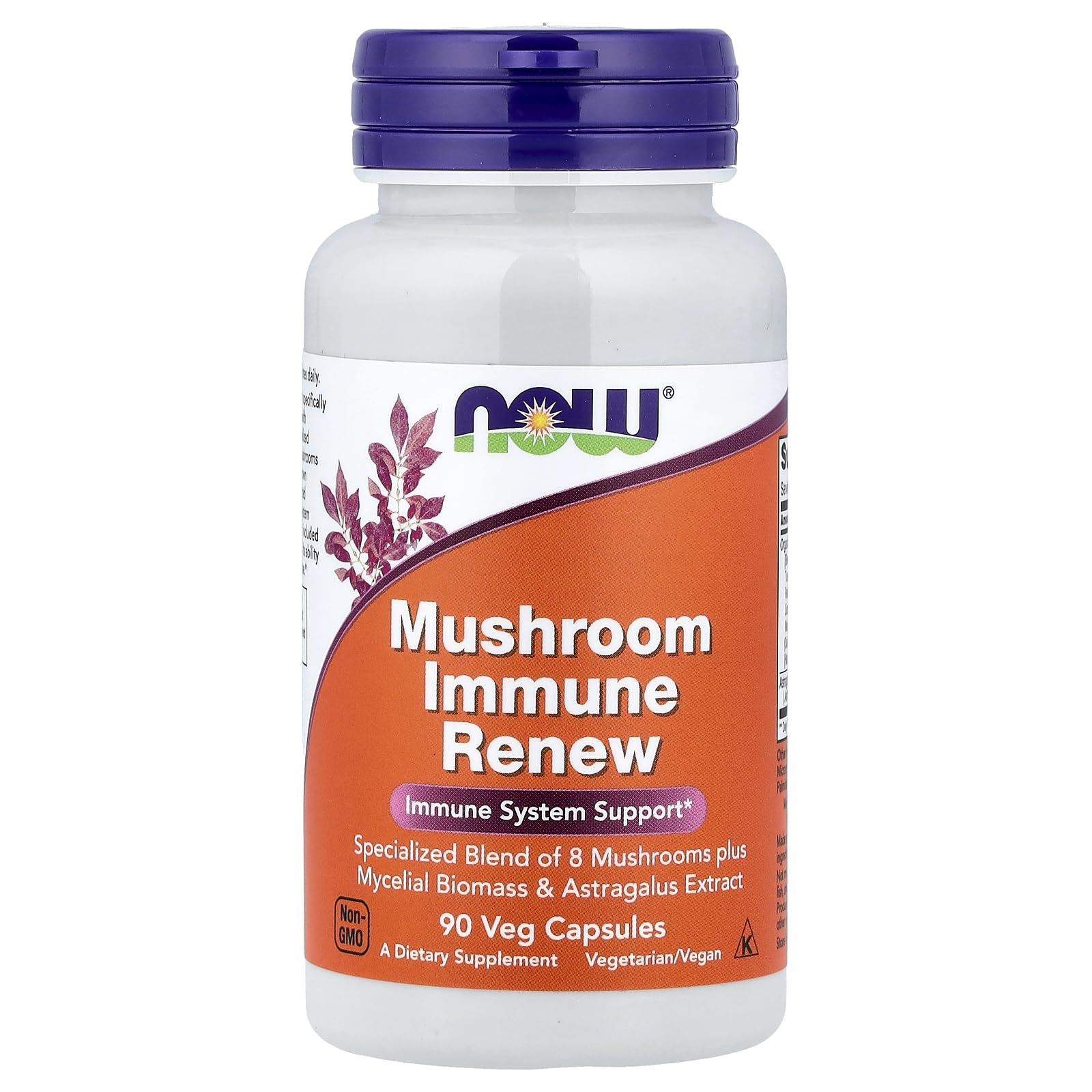 NOW Foods Immune Renew - bouteille avec capsules végétariennes, soutien quotidien.