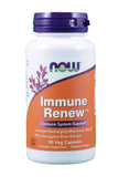 NOW Foods Immunité Renew – emballage visible, soutien immunitaire naturel avec champignons.