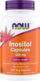 NOW Foods Inositol — capsules végétariennes faciles à prendre pour les membranes cellulaires.