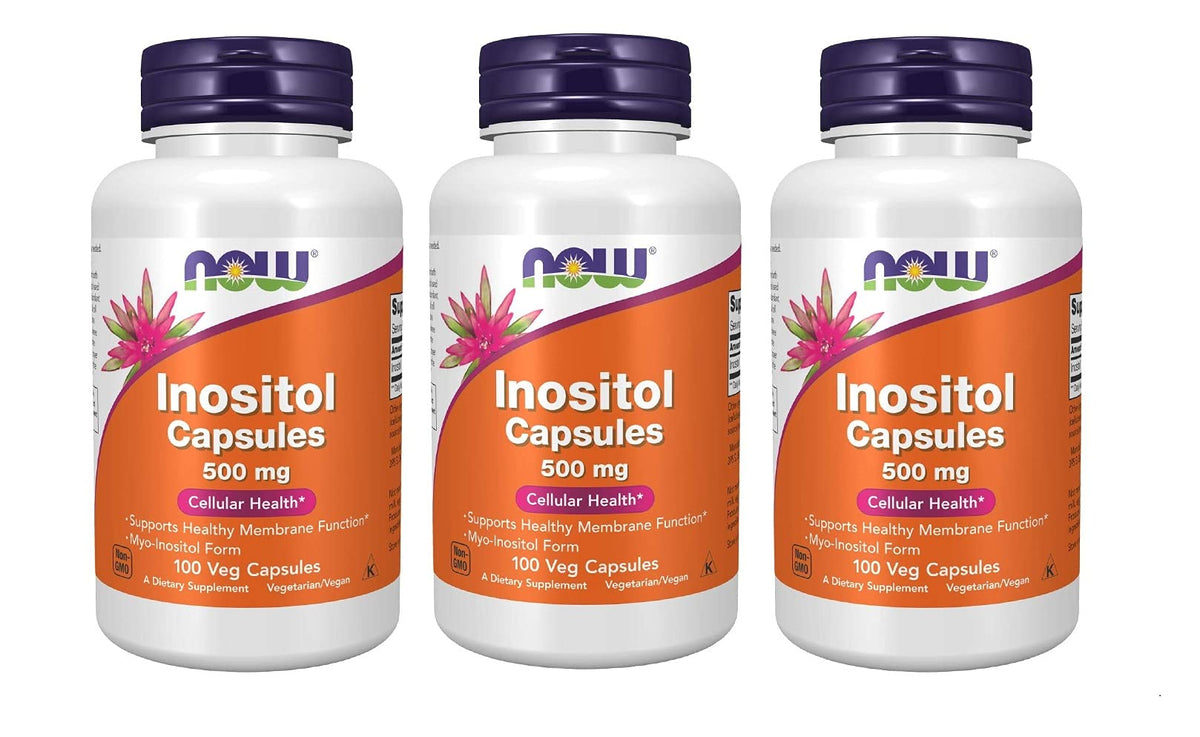NOW Foods Inositol flacon gelules: soutien potentiel des membranes cellulaires et du métabolisme des lipides.