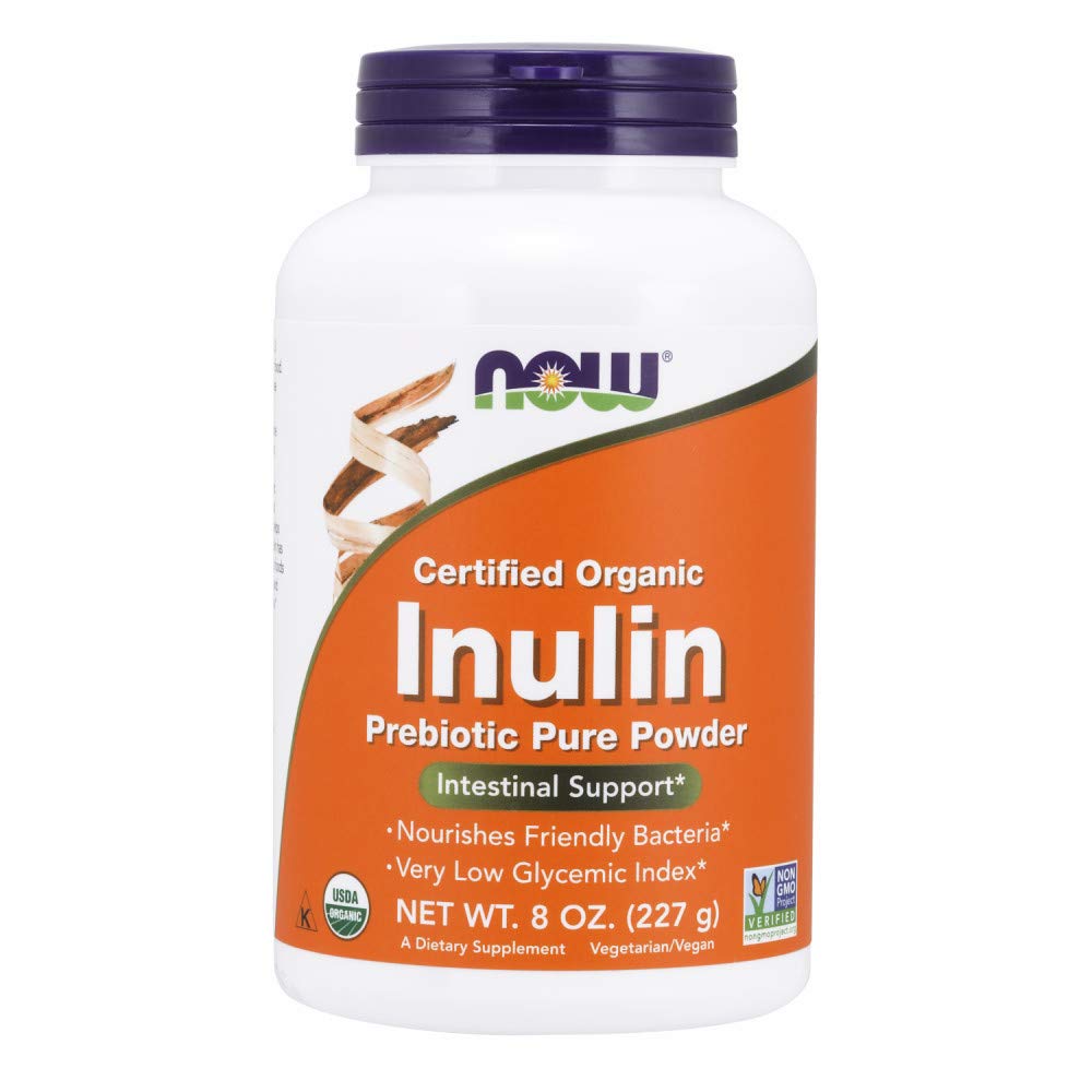 NOW Foods Inuline biologique poudre: emballage pratique et fibres naturelles