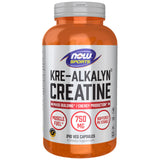 NOW Foods Kre-Alkalyn Creatine 750 mg – Bouteille prête pour l'entraînement et énergie durable.