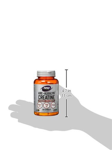 NOW Foods Kre-Alkalyn Créatine — préparation avec eau, goût neutre et absorption pratique.