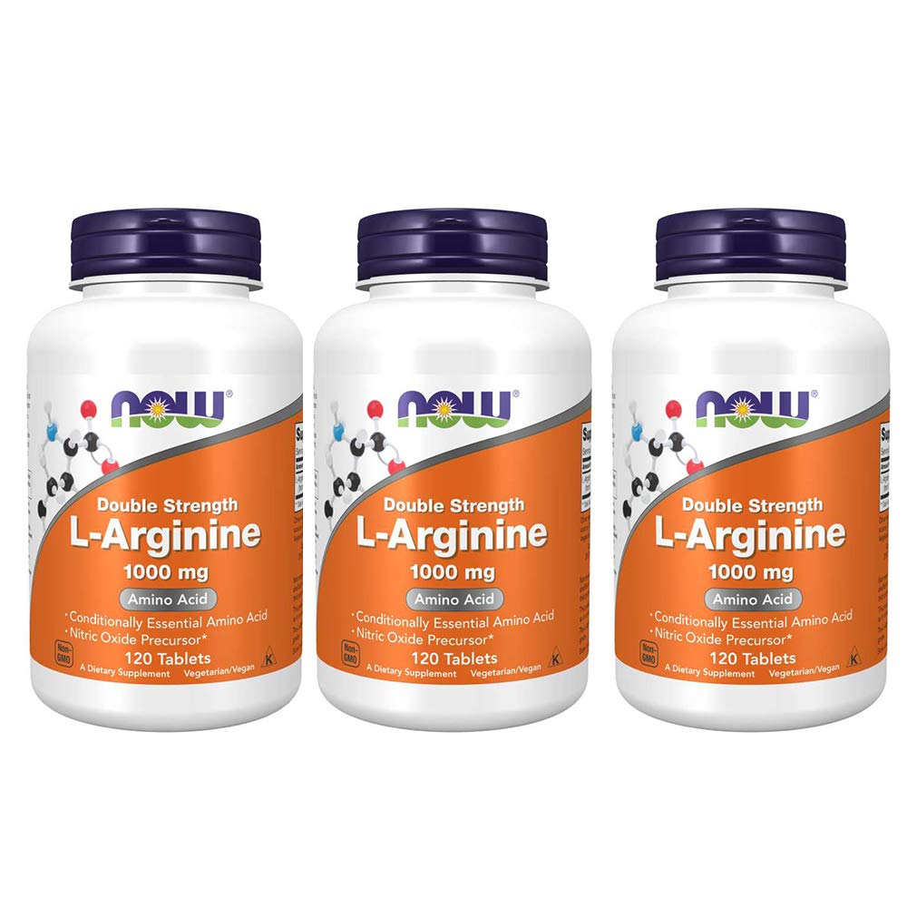 NOW Foods L-Arginine 1000mg – bouteille, aperçu et potentiel soutien à la circulation.