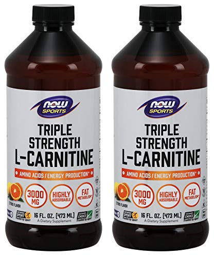 NOW Foods L-Carnitine Liquid : bouteille-versement, soutien énergétique et métabolisme des acides gras