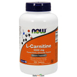 NOW Foods L-Carnitine Tartrate 1000 mg – tablettes pratiques pour intégration facile dans la routine.