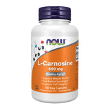 NOW Foods L-Carnosine – bouteille véganes, soutien potentiel à l’énergie et à la vitalité musculaire.