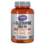 NOW Foods L-Glutamine — Bouteille 1000 mg pour un apport quotidien pratique.