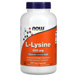 NOW Foods L-Lysine 500 mg gélules, pack-2, peut soutenir le système immunitaire potentiel.