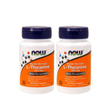 NOW Foods L-Theanine, bouteille de capsules végétales, relaxation potentielle sans somnolence