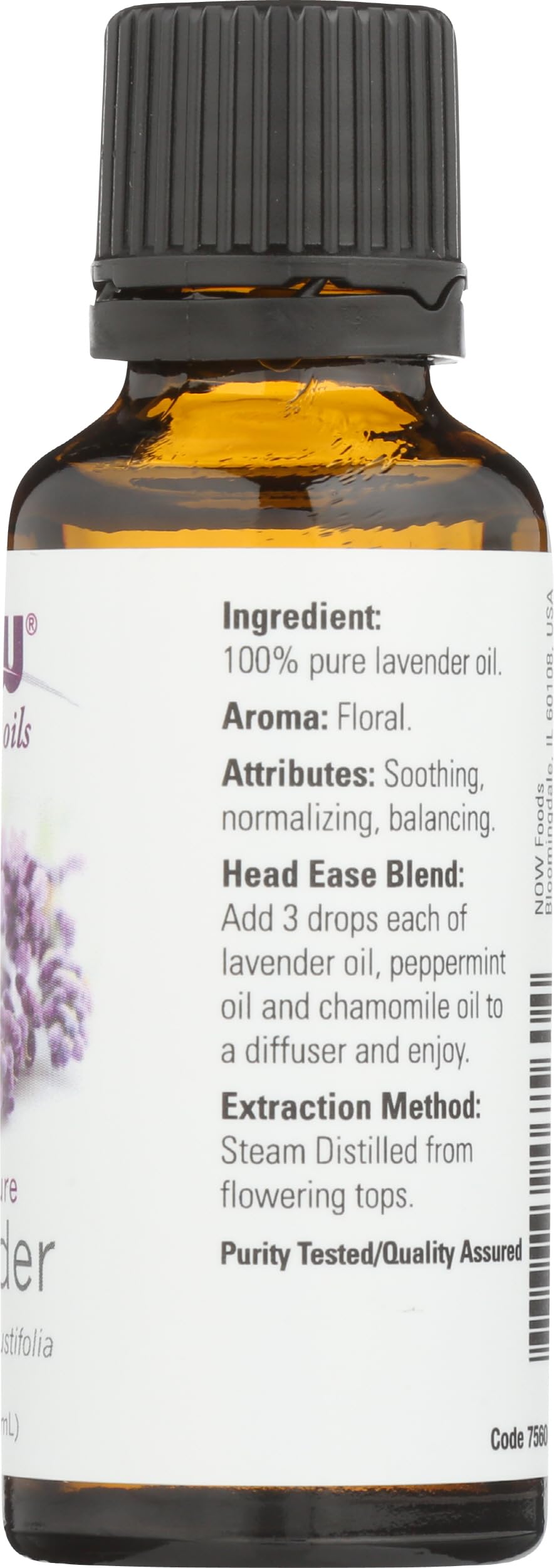 NOW Foods Lavande – Diffuseur domestique remplissant la pièce d’un parfum florale.
