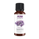 NOW Foods Lavande huile - bouteille compacte, idéale pour diffusion relaxante à domicile.