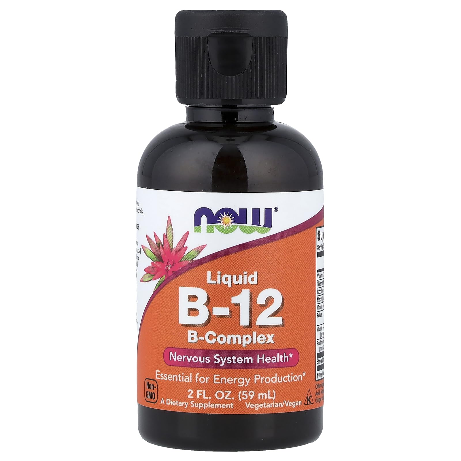 NOW Foods B-12 liquide, bouteille et compte-gouttes, soutien potentiel pour l'énergie