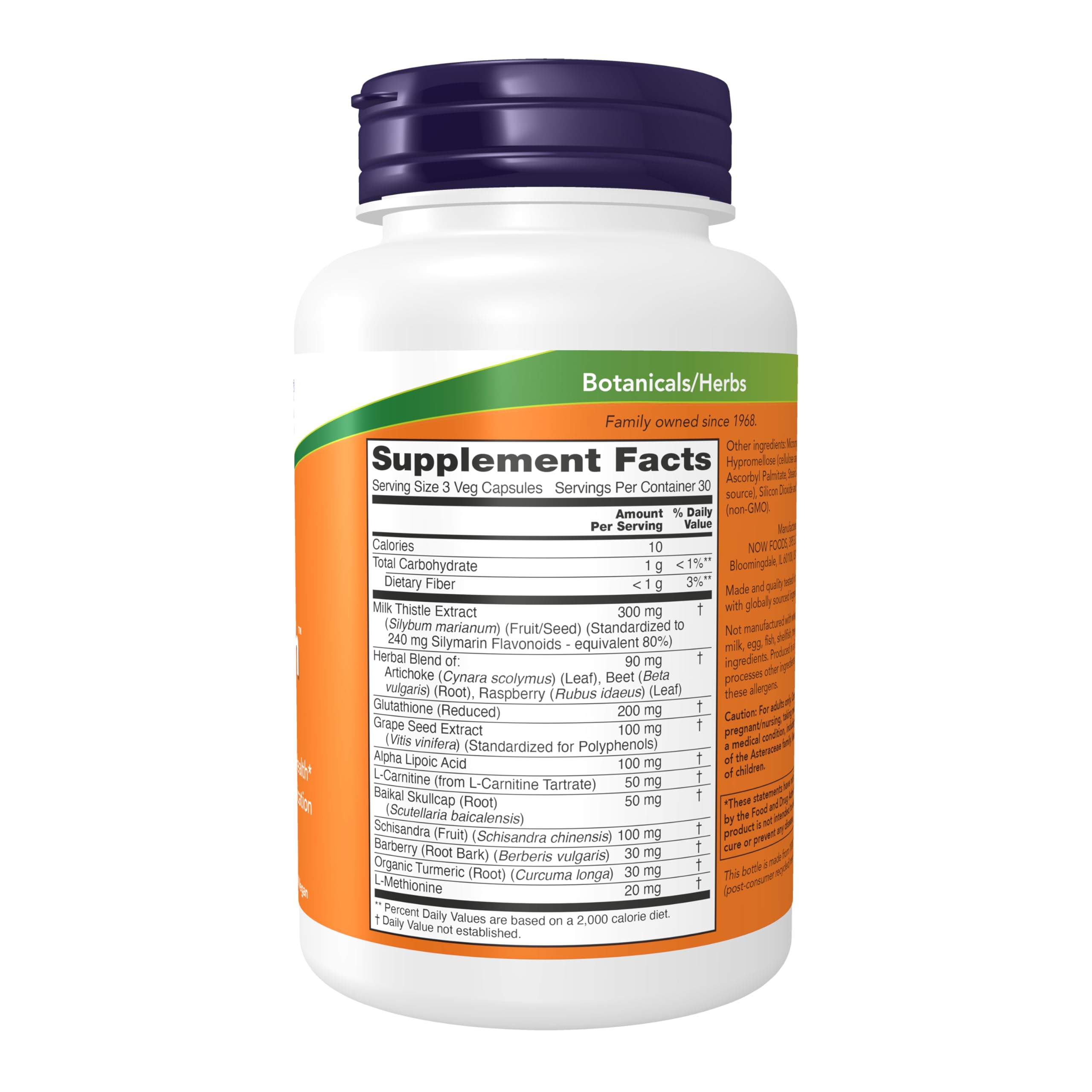 NOW Foods Liver Refresh – extrait de chardon-Marie pour le soutien hépatique.
