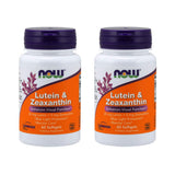 NOW Foods Lutéine-Zéaxanthine capsules dans une bouteille, format 2-pack