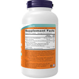 NOW Foods Magnesium Calcium avec zinc et D-3, bouteille ouverte, comprimés prêts à être pris.