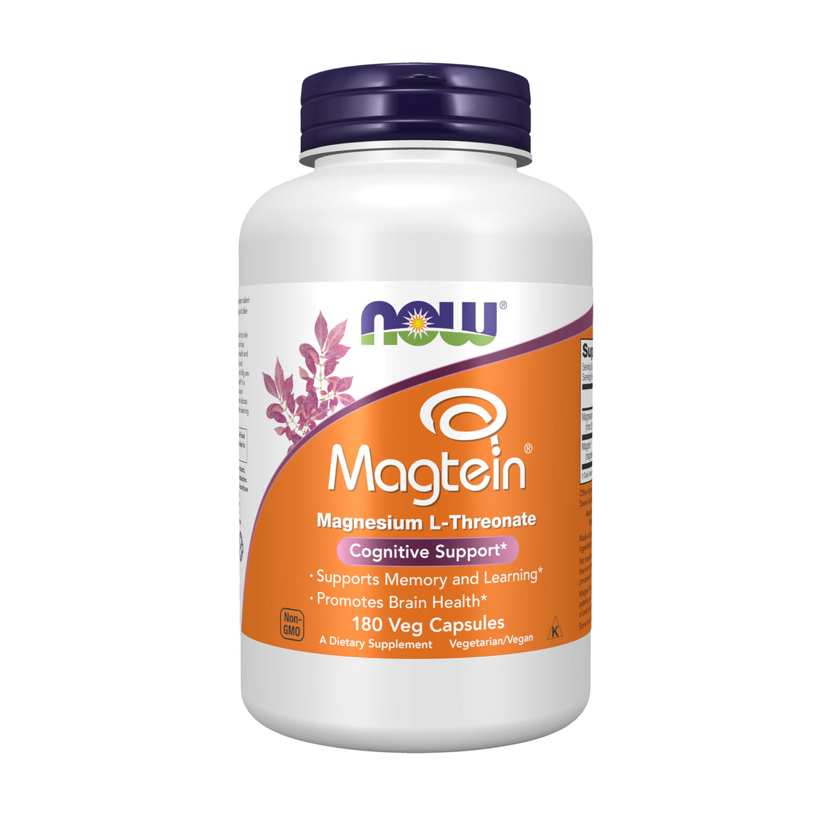 NOW Foods Magtein gélules végétales à prendre pour un soutien potentiel à la mémoire et à l'apprentissage