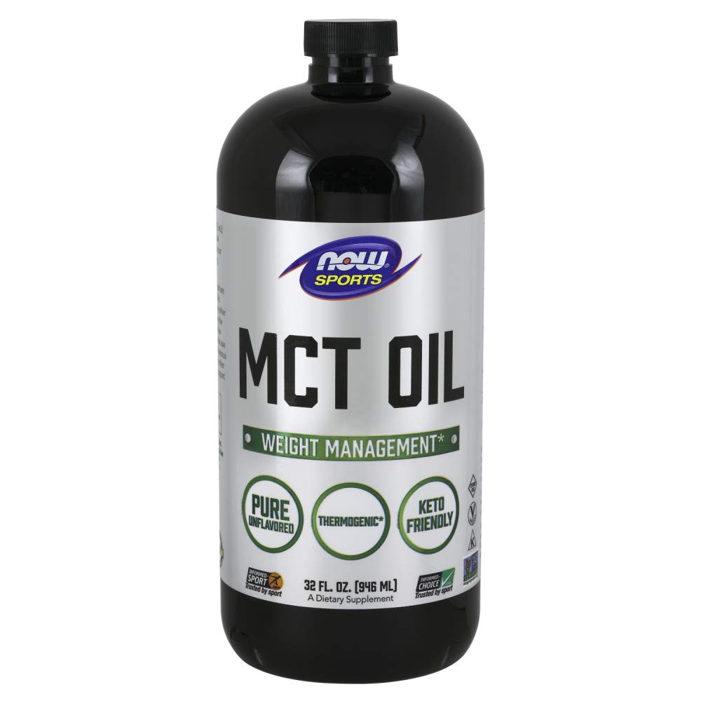 NOW Foods MCT Oil, bouteille, énergie rapide pour le café et les smoothies