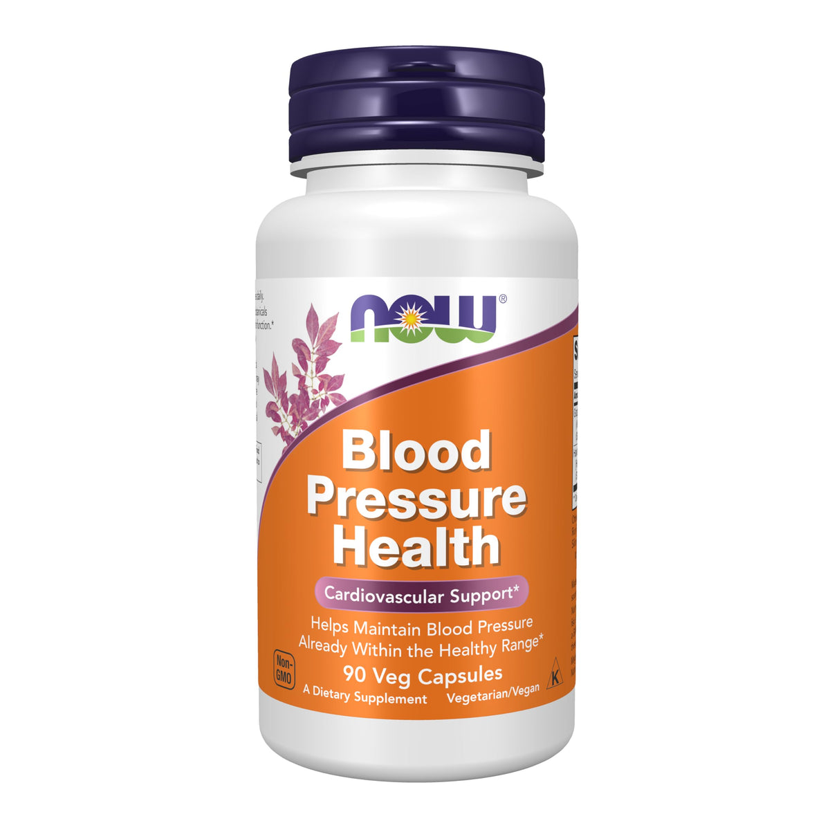 NOW Foods MegaNatural-BP bouteille végétale montrant des gélules pour la santé cardiovasculaire