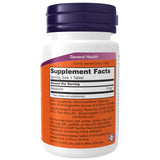 NOW Foods Melatonine: étiquette nutritionnelle claire et libération prolongée.