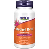 NOW Foods Methyl B-12 gélules végétales dans une bouteille; soutien potentiel à l'énergie.