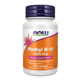 NOW Foods Methyl B-12, pastilles 1000 mcg, soutien potentiel du système nerveux.