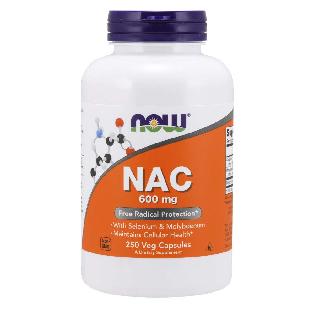 NOW Foods NAC 600mg - Capsules: forme stable pour l’organisme.