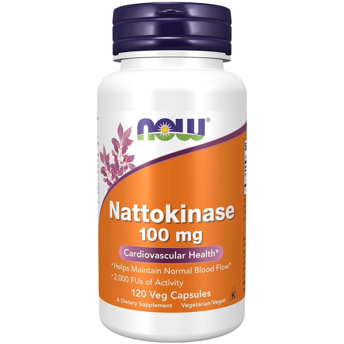 NOW Foods Nattokinase 100 mg – gélules végétariennes, soutien possible à la circulation.