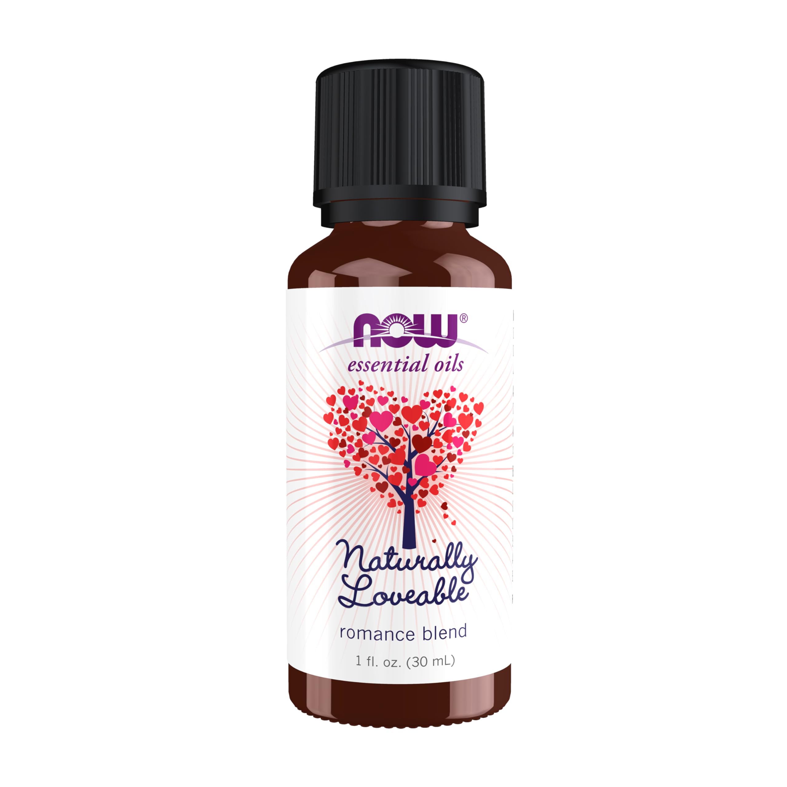 NOW Foods Naturally Loveable, bouteille 1oz – parfum romantique et léger pour l'ambiance