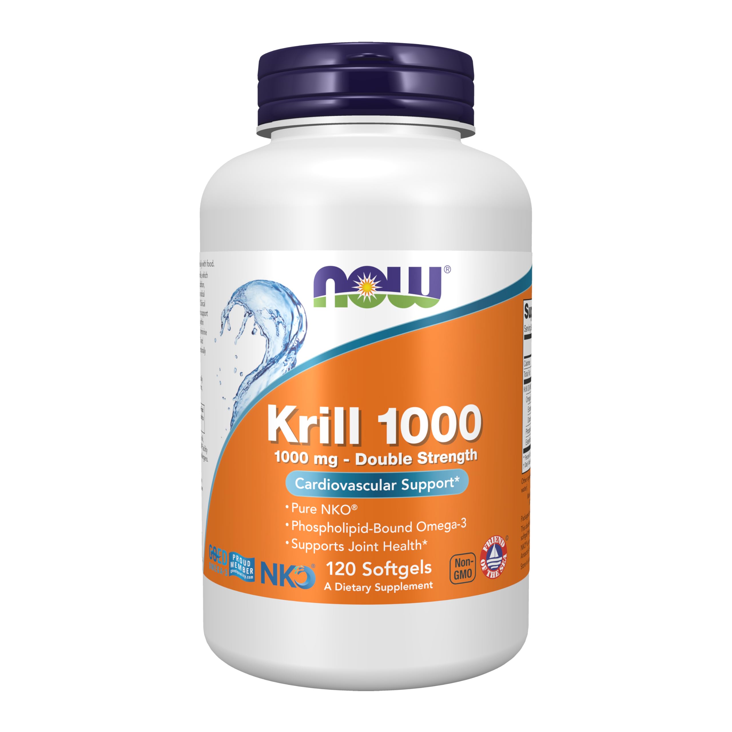 NOW Foods Neptune Krill – bouteille, gélules molles, soutien possible des articulations.