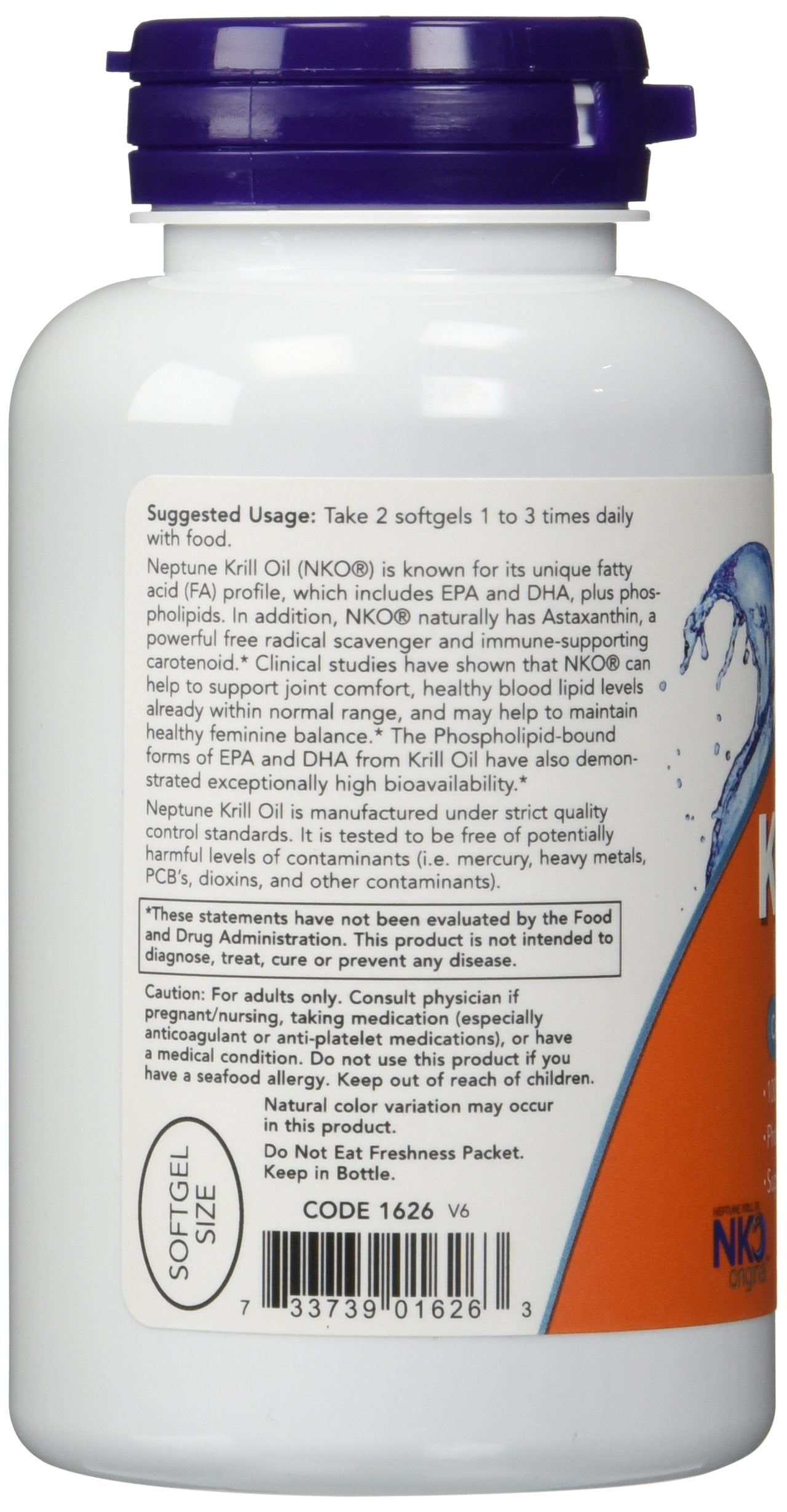 NOW Foods Neptune Krill Oil, gélules faciles à prendre, soutien potentiel du bien-être.