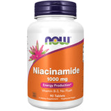  NOW Foods Niacinamide - Bouteille 90 tablettes sans flush pour énergie potentielle