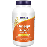 NOW Foods Oméga 3-6-9 : la bouteille prête pour l’apport quotidien en acides gras.