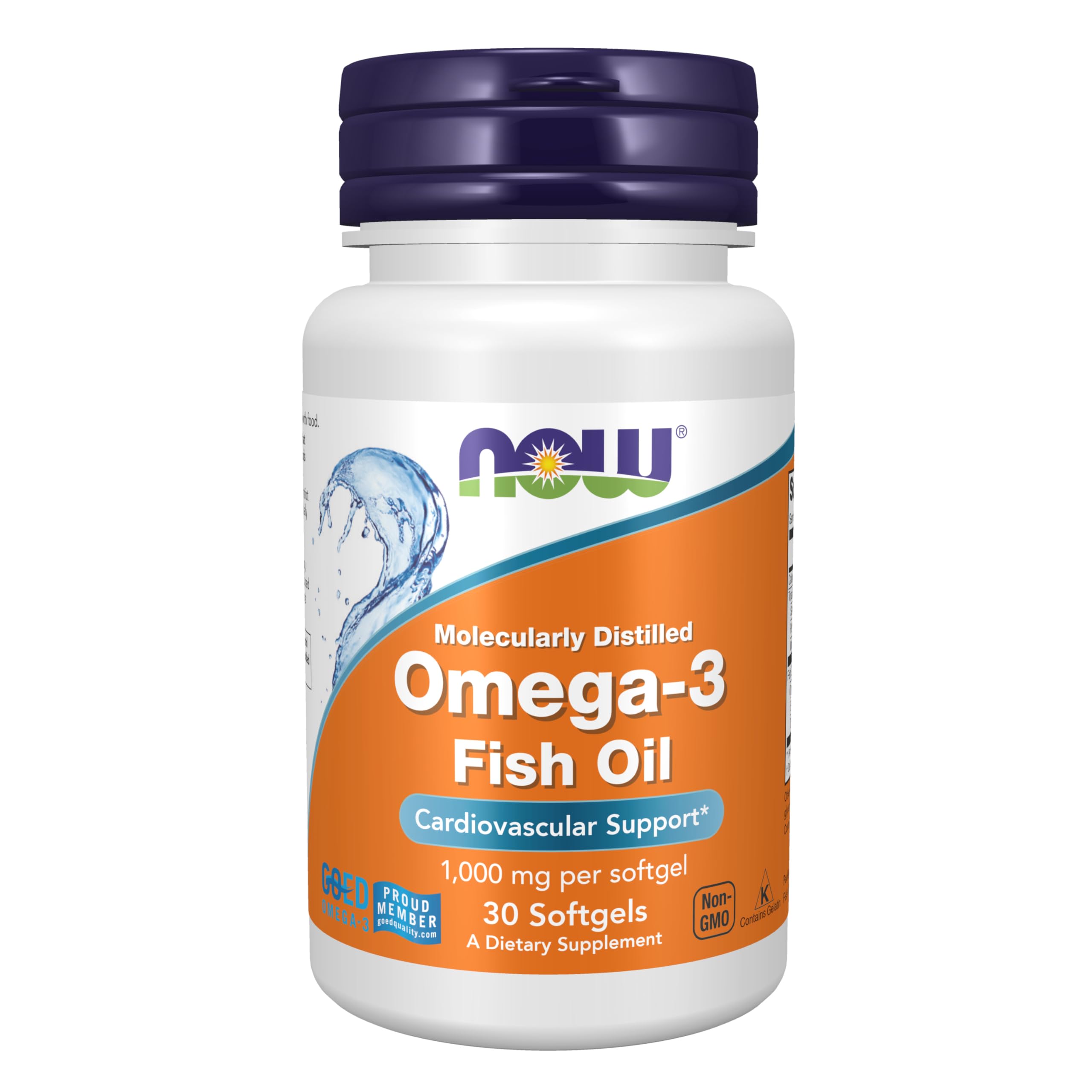 NOW Foods Omega-3 gélules faciles à avaler, pour une routine quotidienne.