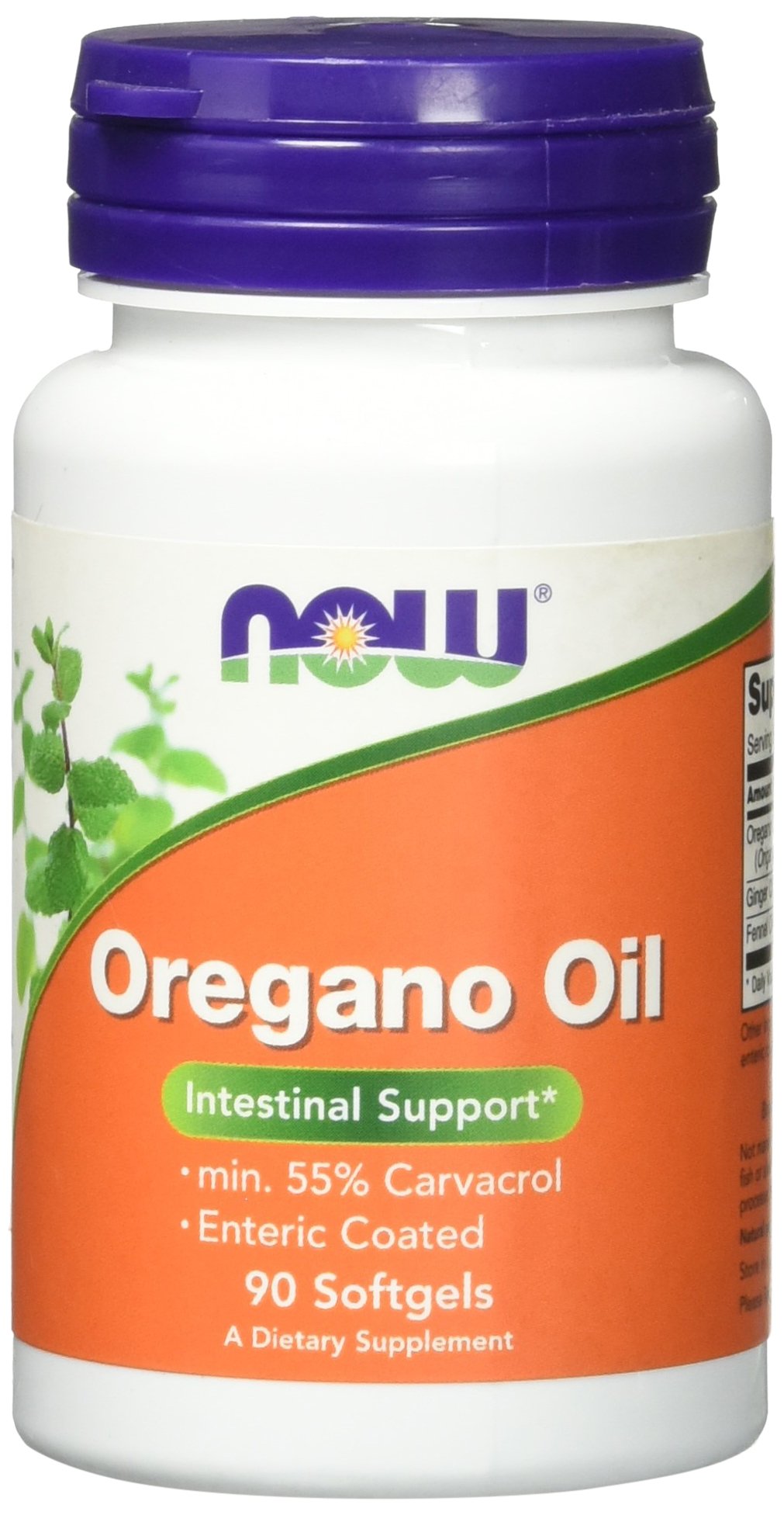 NOW Foods Oregano Oil Softgels, flacon et gélules, parfum herbacé idéal pour cuisine italienne