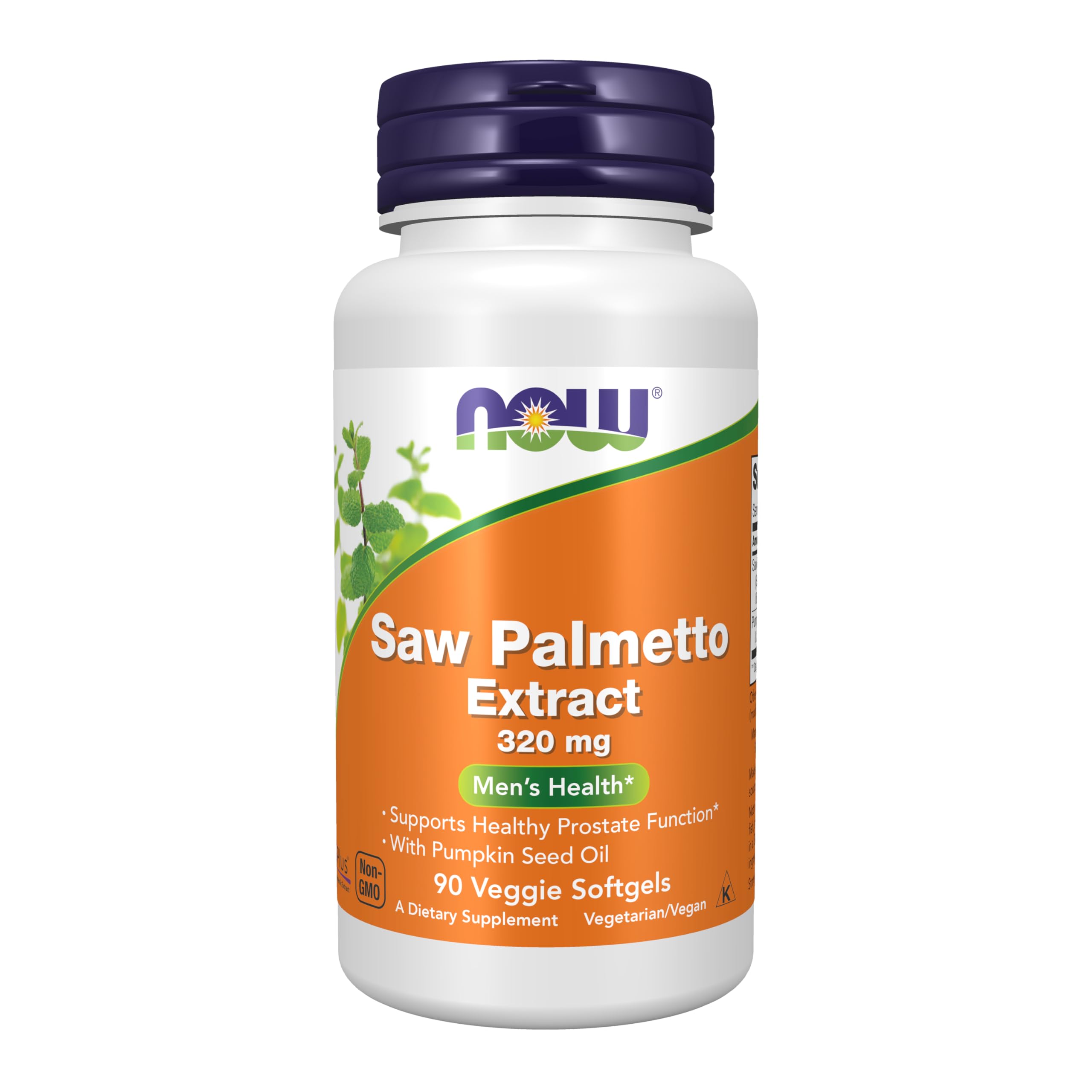 NOW Foods Palmetto: bouteille de gélules soutenant potentiellement la fonction prostatique