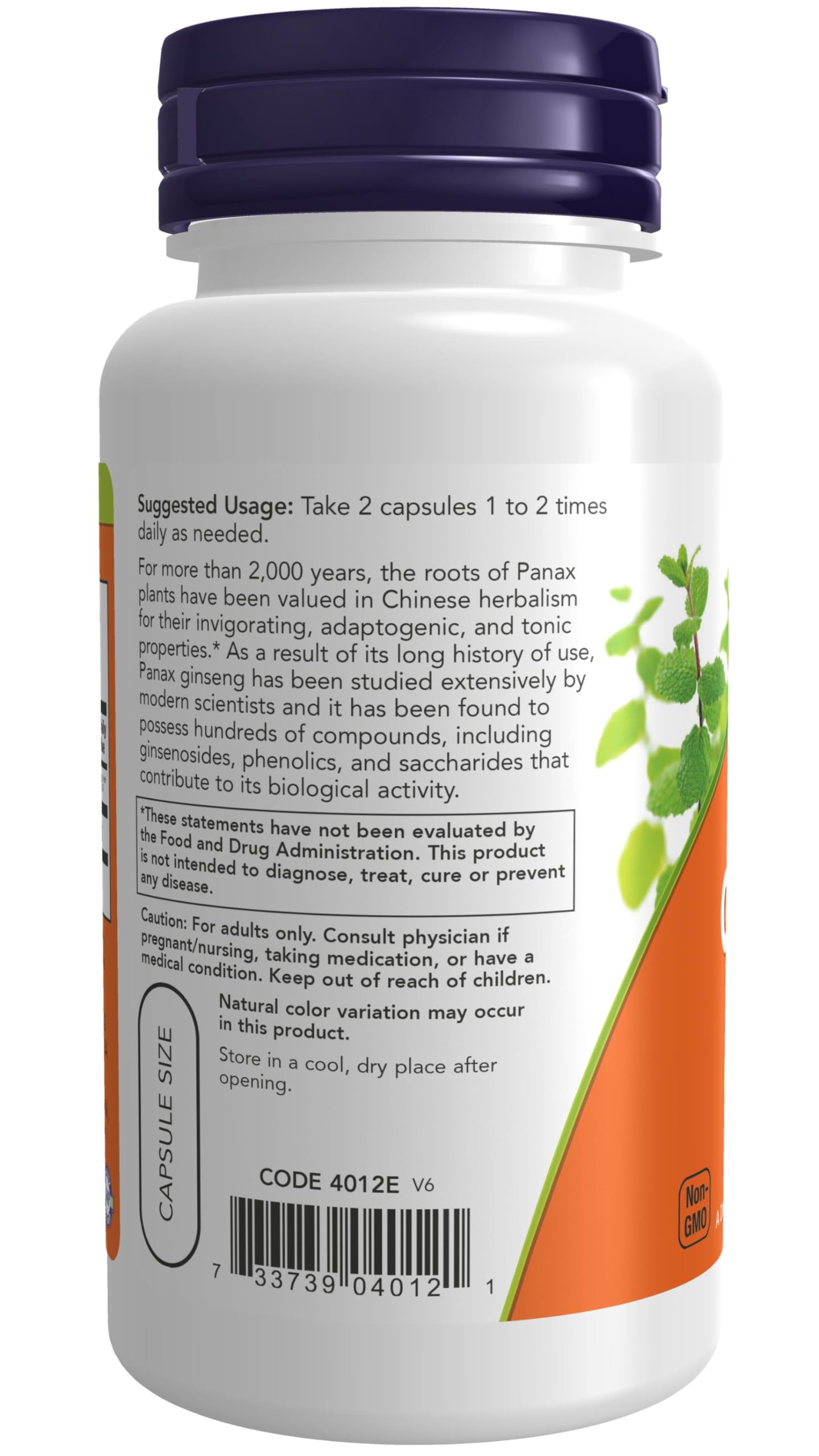 NOW Foods Panax Ginseng 100 caps – prise quotidienne en routine, éprouvée pour le bien-être quotidien