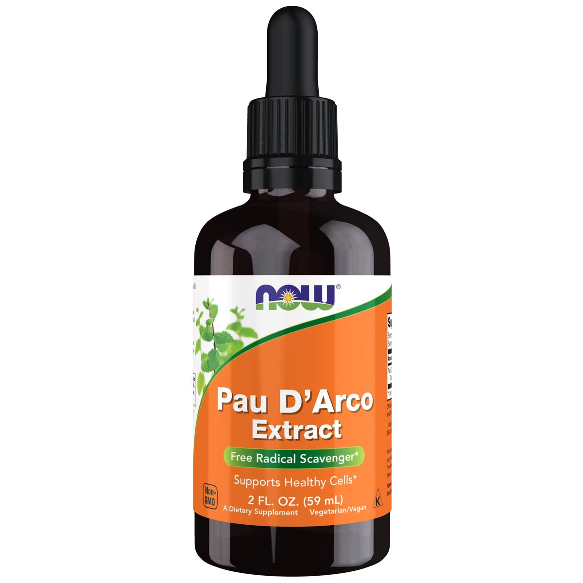 NOW Foods Pau D'Arco: extrait liquide avec pipette pour dosage précis