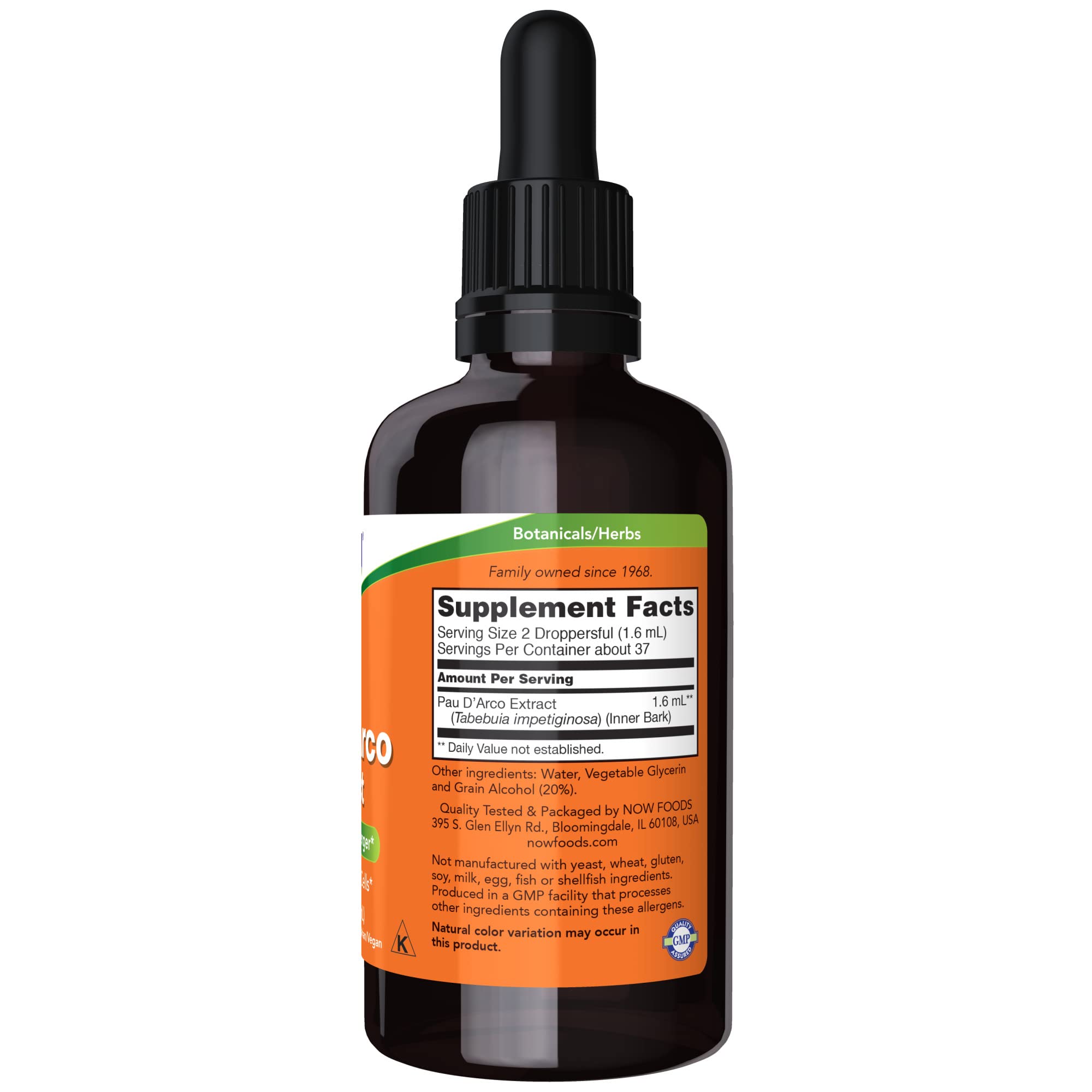 NOW Foods Pau D'Arco: écorce interne amazonienne d'origine naturelle