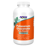 NOW Foods Potassium Gluconate Poudre 175 mg – emballage clair, apport potentiel au quotidien.