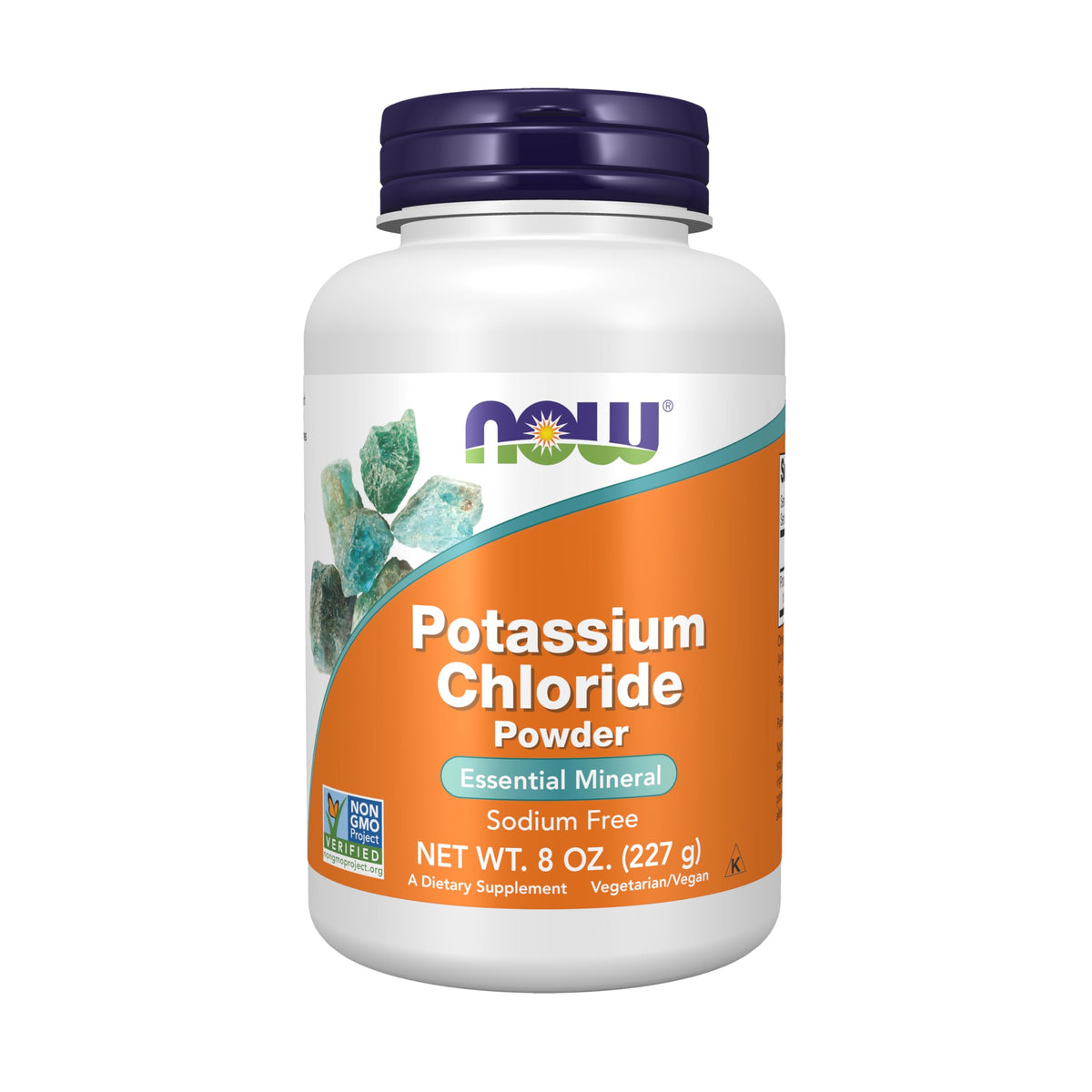 NOW Foods poudre chlorure-potassium verser: dosage précis dans l’eau.
