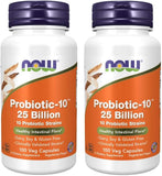 Now Foods Probiotic-10, bouteille visible, gélules faciles à prendre au quotidien.